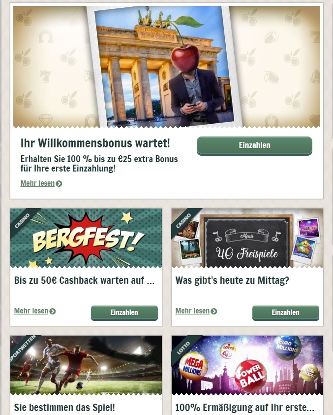 Boni & Promotion Cherry Casino